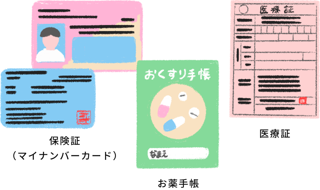 来院時の持ち物